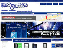 Tablet Screenshot of neo-games.cl